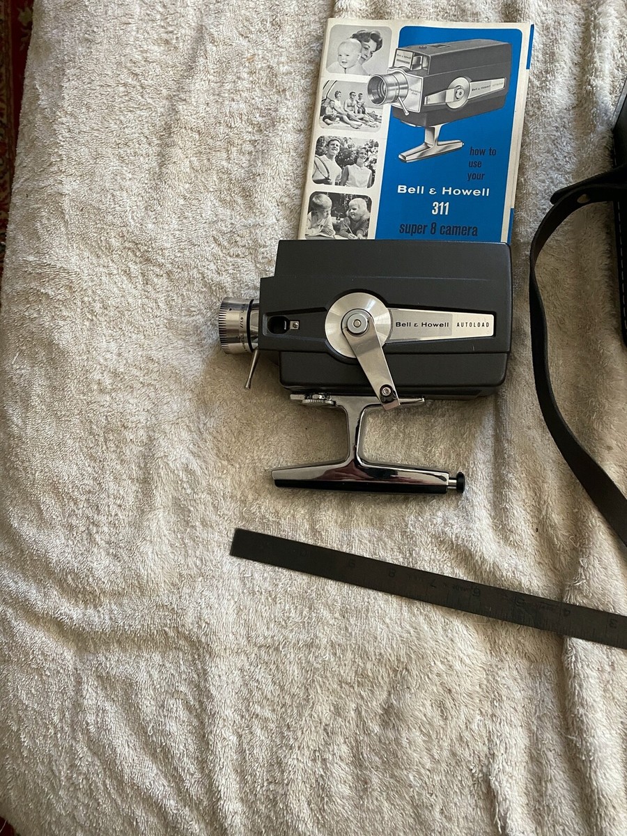 Vintage Bell Howell 311 Autoload Super Movie Camera With Case Manual