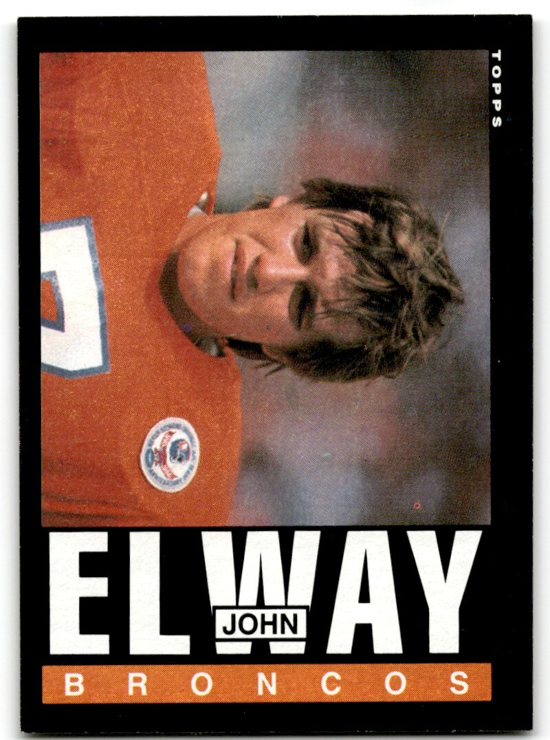1985 TOPPS JOHN ELWAY DENVER BRONCOS #238