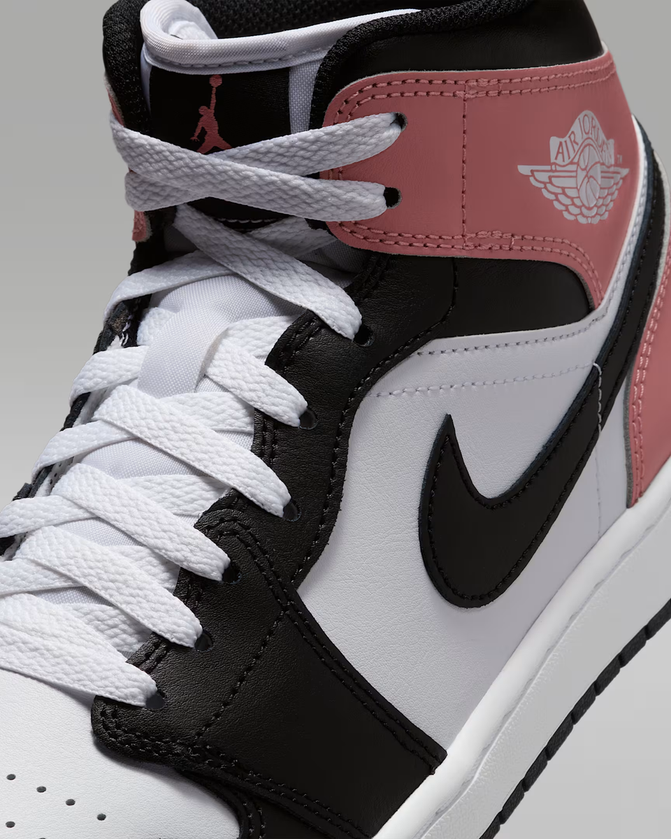 Nike Air Jordan Mid White Black Rust Pink DQ8426-100 Men's Shoes NEW