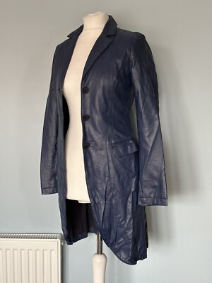 Sisley Faux Leather Trench size 38 New Without Tags