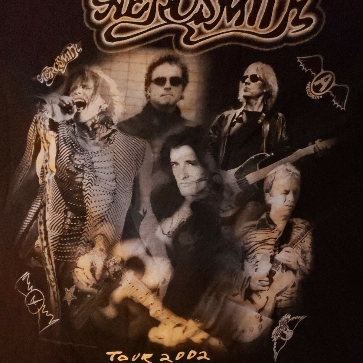 ミュージシャン 00s AEROSMITH O,YEAR! TOUR 2002 XL Vintage 2002 Aerosmith Tour T-shirt Cygnus Sz M Black | eBay