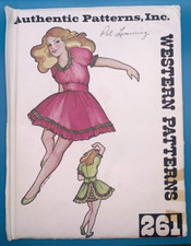 Square Dance Dress Ruffles 8 Gore Authentic Patterns 261 Size 14/36 UNC Country