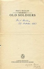 Paul Bailey autograph, British writer, signed book page