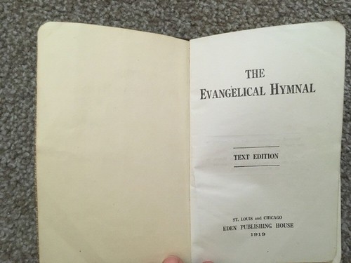 1919 Leather Bound Evangelical Hymnal By Eden Publishing House - Picture 5 of 7