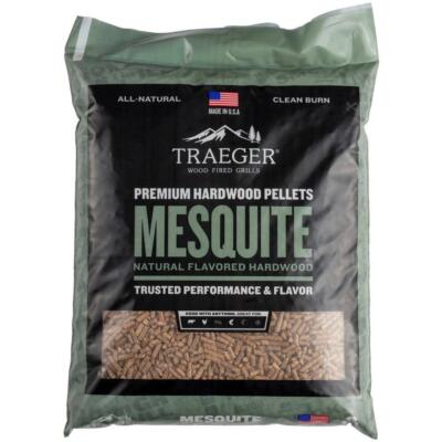 Mesquite Hardwood BBQ Pellets Real Natural Wood Smoke Fired Flavor