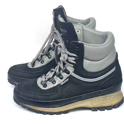 Vintage RAICHLE Hiking Boots Women's Size US 7 UK5 Mountaineering Leather Vibram