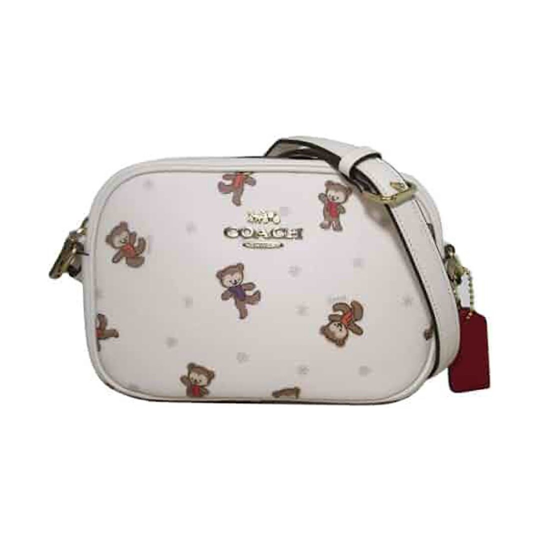 NWT Coach Mini Jamie Camera Bag Crossbody Teddy Bear Mini Jamie