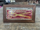 Vintage Rare Collectible Scissors Cigarette Adv. Lithograph Tin Sign Board Frame