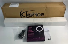 Kshioe 6 inch Dimmable LED Ring Kit w/ Tripod Stand & Remote - NEW OPEN BOX