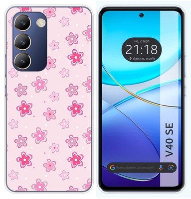 Silikonhülle Für Vivo V40 SE 5G Design Blumen Zeichnungen
