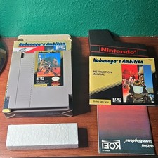Nobunaga's Ambition (NES, 1989) Complete in Box with poster (CIB+)