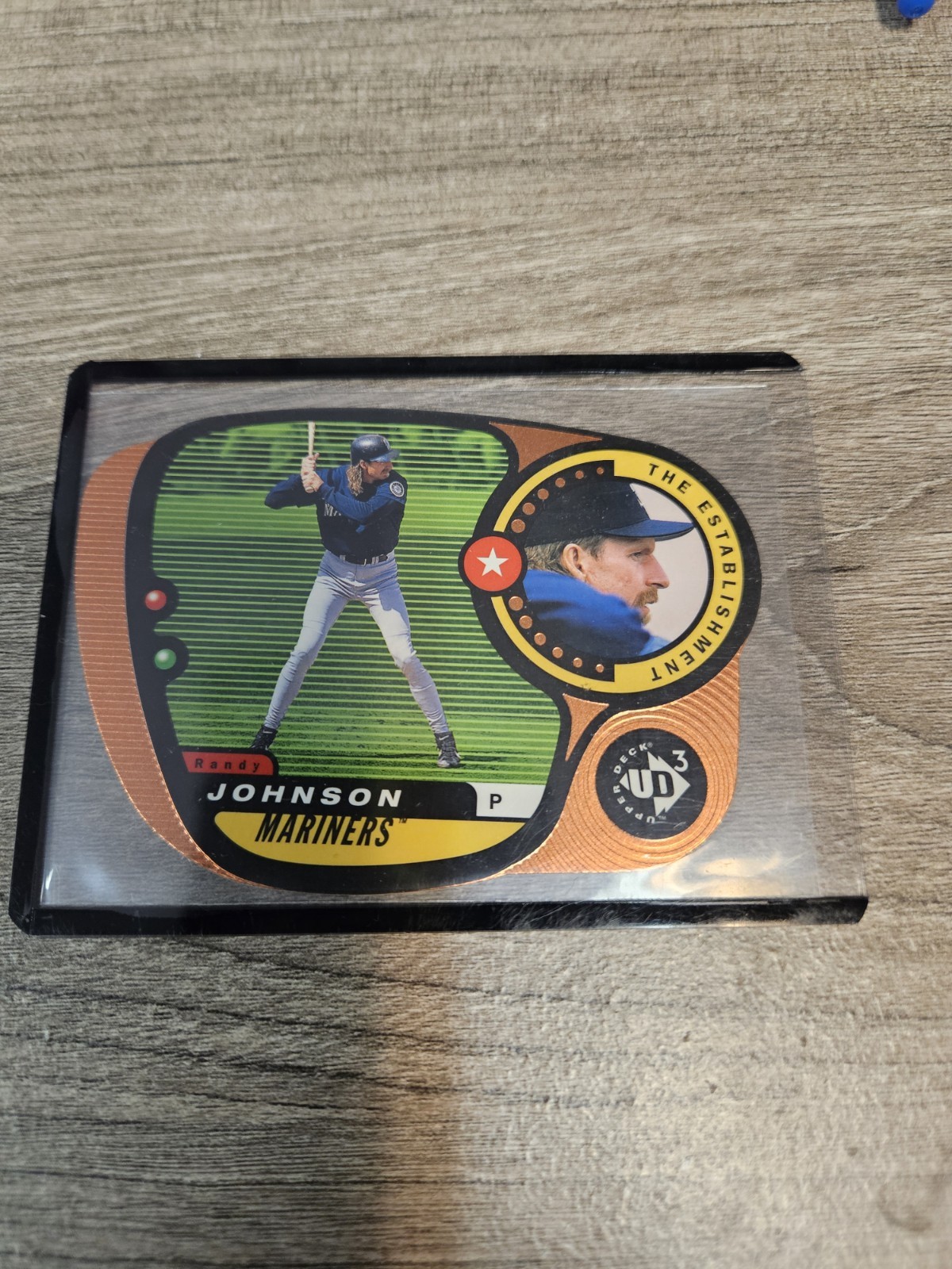 1998 Upper Deck UD3 Randy Johnson Die Cut #0643/1000. Mint 