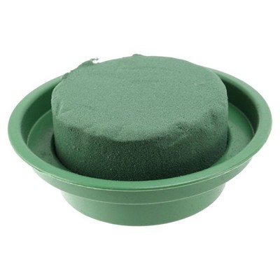 Flower Arrangement Kit - 6-Pack Round Floral Foam in Single  Bowl for Table1021