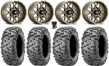 ITP Hurricane 14" Wheels Bronze 27" BigHorn 2.0 Tires Kawasaki Brute Force IRS