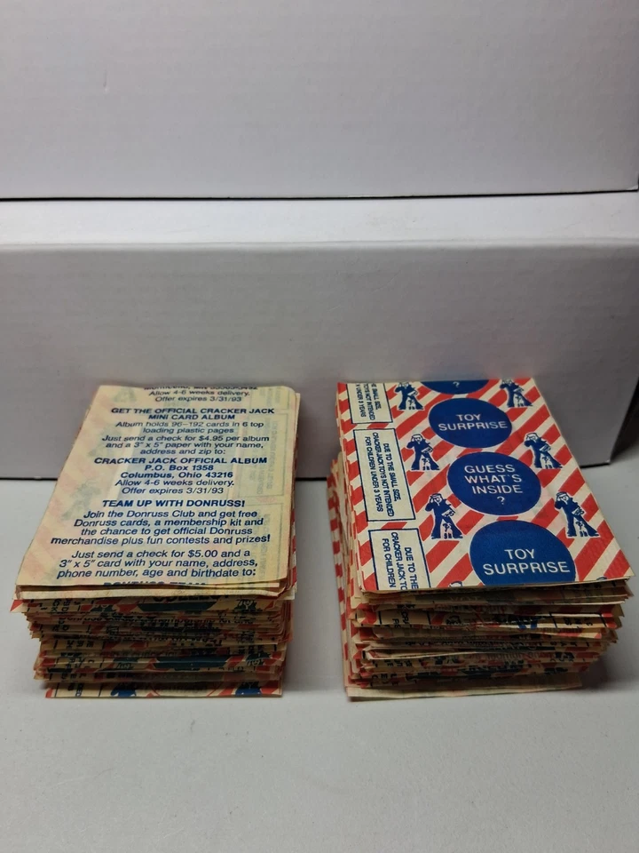 Lote de 200 + 1991 Topps y 92 Donruss Cracker Jack Mini Cartas LEER DESCRIPCIÓN  Foto 3 de 4