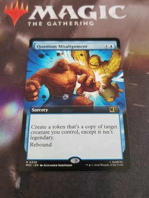 Mtg. Quantum Misalignment. Extended Art. Commander: Marvel Super Heroes. Nm