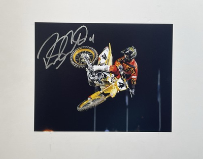 #ad Ricky Carmichael Authentic Hand Signed 8x10 Photo Autograph Supercross Motocross $59.99