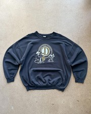 Vintage 2000s Gildan Sweatshirt Faded Black M...