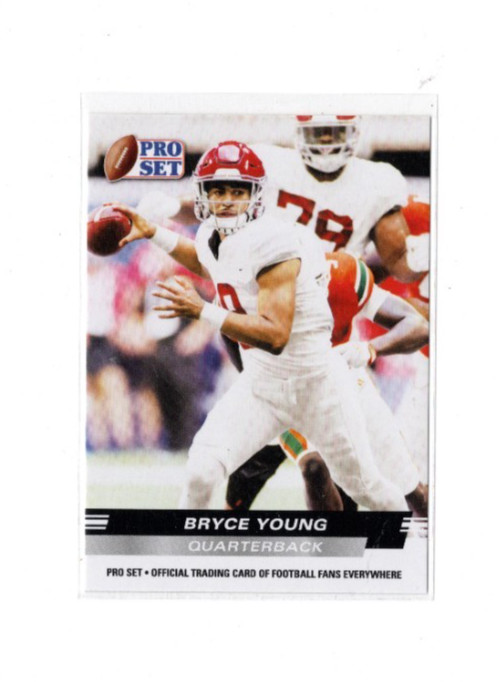 BRYCE YOUNG 2022 Leaf Pro Set Draft #PS-01 Alabama - Carolina Panthers RC