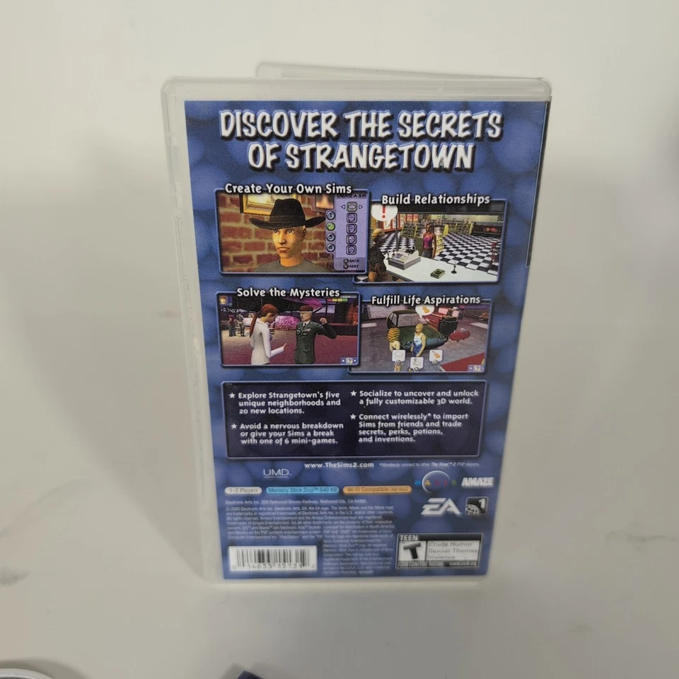 The Sims 2 PSP (2005) EA CIB Complete With Manual Case Disc Tested Working  - Image 3 of 4