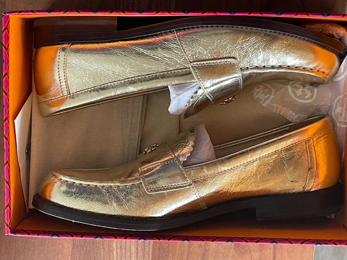 Tory Burch Women\'s Benton Apron Toe Loafers Flats Brown Shoes Size 7.5 Tory Burch Leather Upper Loafer Flats for Women for sale | eBay main image 3