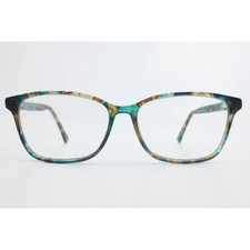 BKLYN Kensington Lapis Eyeglass Frames Teal Blue Marbled Rectangular 54-15-142