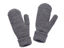 Northeast Outfitters Youth Cozy Solid Gray Mittens Size One