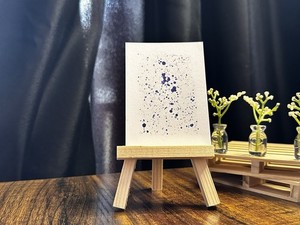 ACEO Art Card Original “Pastel Purple Drops” 69/100