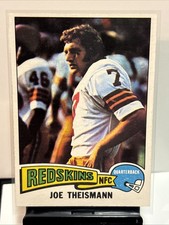 1975 Topps Joe Theismann #416 (RC) Rookie Card HOF QB Redskins Football Card. rookie card picture