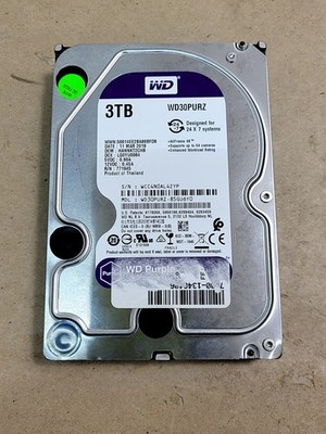 WESTERN DIGITAL WD30PURZ-85GU6Y0 3.5 Hard Drive 3TB SATA