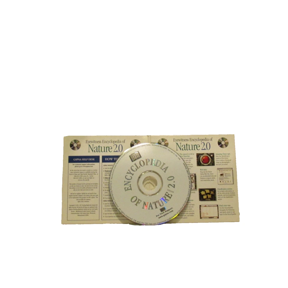 DK Encyclopedia of Nature 2.0 CD Rom Software 1995 Windows MacIntosh - Image 3 of 4