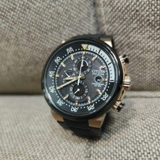 CITIZEN Eco Drive Chronograph Wristwatch B612 S084334 From Japan