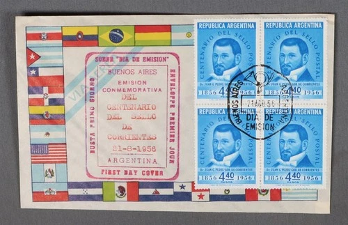 MayfairStamps Argentina FDC 1960 Block Stamp Anniversary First Day Cover aax_268