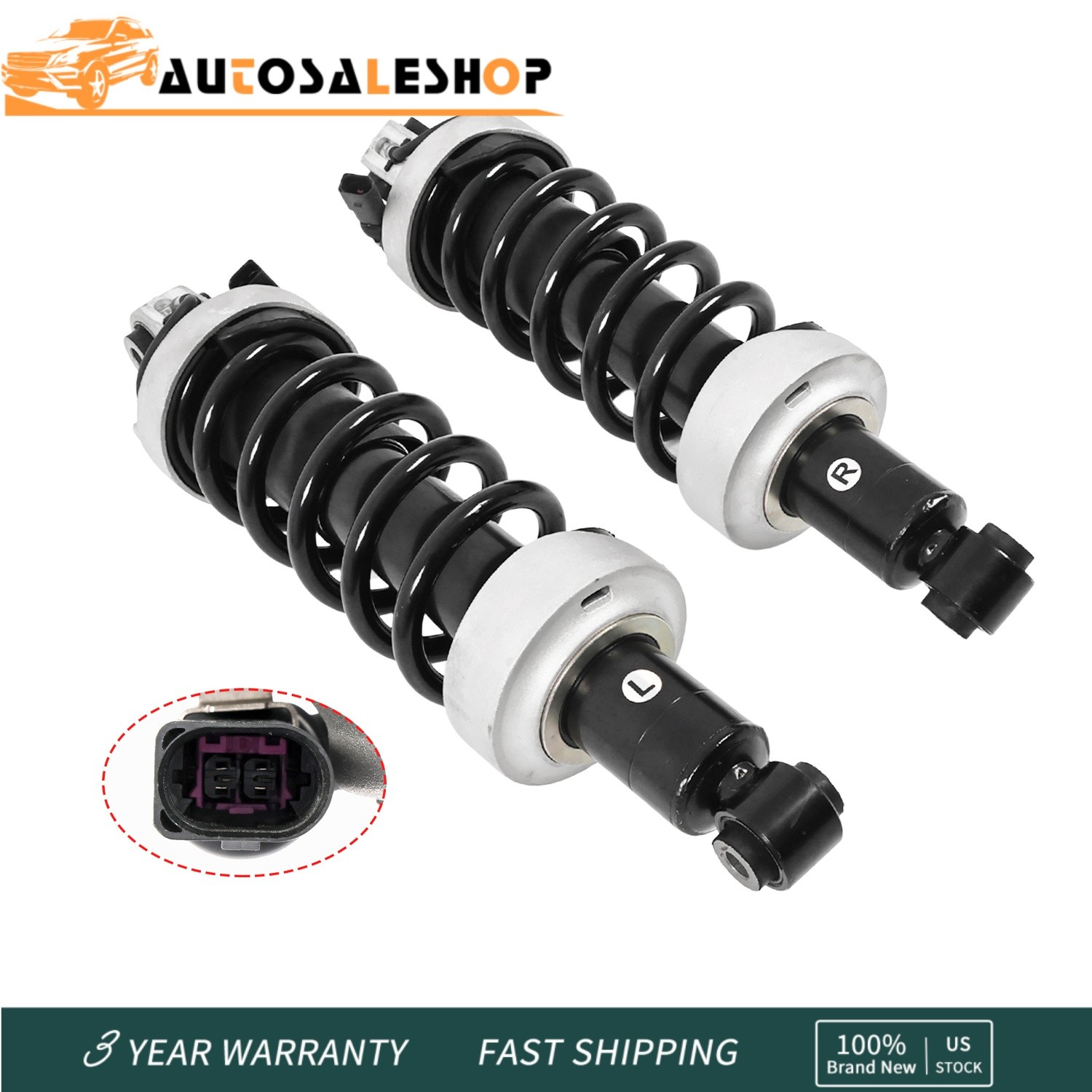 2X Rear Suspension Shock Struts Magnetic Ride For Audi R8 V8 4.2L 5.2L 2007-2015