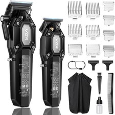 Professional Hair Clippers for Men, Cordless Barber Clippers and Trimmers Set...