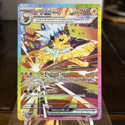 Pokémon TCG Jolteon ex 153/131 Sv: Prismatic Evolutions Illustration Rare 