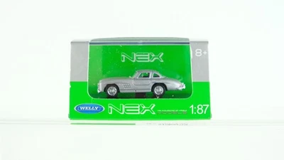 Welly H0 73149SW Mercedes-Benz 300SL silber - Image 1 of 2