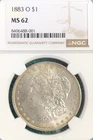 1883 O MORGAN "NGC MS62" -BEAUTIFUL COIN TONING EDGES/ LUSTER & FIELDS STUNNING✅