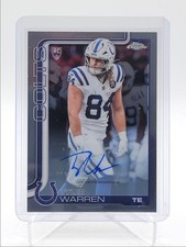 TYLER WARREN 2025 TOPPS CHROME ROOKIES VARIATION COLTS RC AUTO Q6383