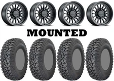 Kit 4 GBC Parallax Tires 32x10-15 on Method 411 Bead Grip Matte Black HP1K
