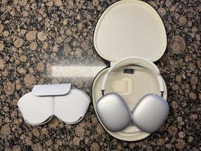 Apple AirPods Max Bluetooth/Lightning/Silver/White w/ Case & Cable