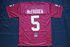 DARREN McFADDEN ARKNASAS RAZORBACKS SIGNED FOOTBALL JERSEY w/INSCs BAS COA