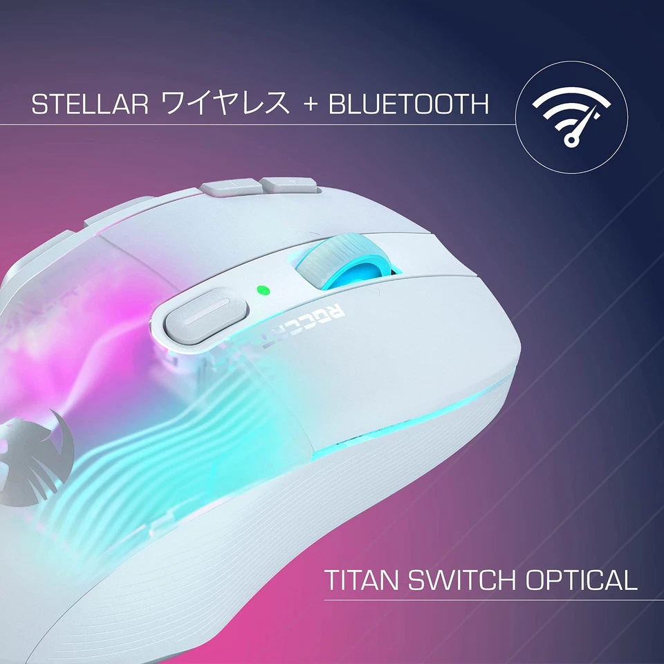 ROCCAT Gaming Mouse Kone XP Air Wireless 2.4GHz/Bluetooth white - Image 3 of 4