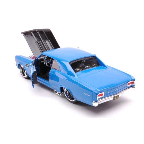 CHEVROLET CHEVELLE SS 396 1966 CLASSIC MUSCLE BLUE 1:24 Maisto Tuning Nouveau mo - Photo 2/4