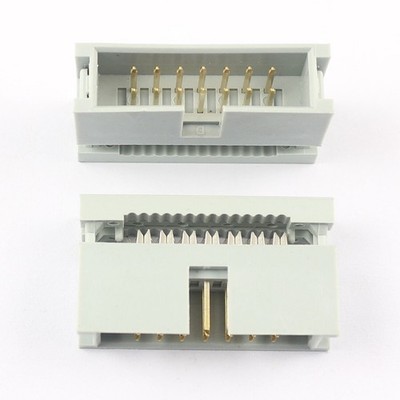 5Pcs 2.54mm 0.1'' Pitch 2x7 Pin 14 Pin IDC Male Box Header   Cable Connector #cv