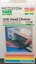Recoton VHS Video Cassette Head Cleaner Non-Abrasive Wet System V141 NEW SEALED