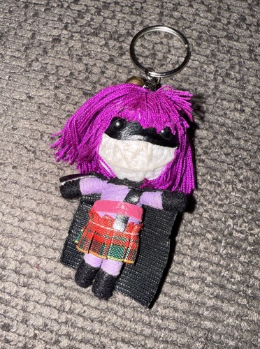 Custom Made Kick Ass Hit Girl Chloe Grace Moretz Crochet Voodoo Doll Keychain