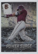 2021 Panini Prizm Draft Picks Power Surge Silver Matheu Nelson #PS-MN 1eh5