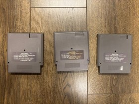 Vintage Nintendo NES Games - Lot of 3 Ninja Gaiden Bad Dudes Marble Madness