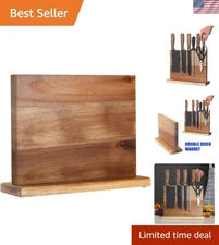 Home Kitchen Magnetic Knife Block Holder Rack Magnetic Stands with Strong Enh...
